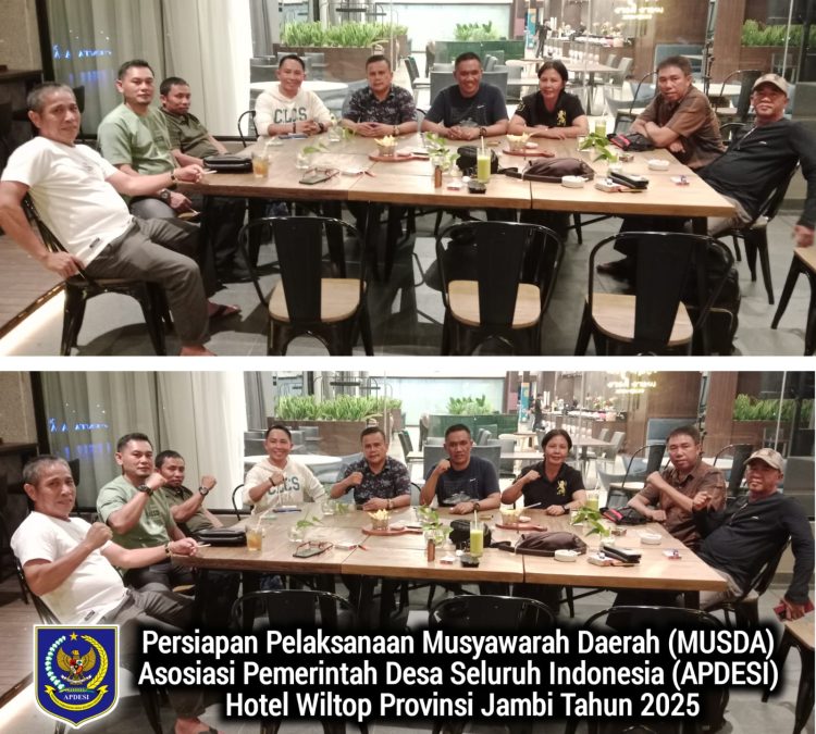 SC dan OC Matangkan Persiapan MUSDA APDESI Provinsi Jambi 2025