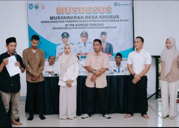 Musdesus Desa Sungai Rengas Menetapkan Syafarahman Sebagai Ketua Koperasi Desa Merah Putih Desa Sungai Rengas