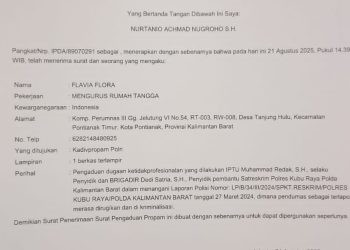 OKNUM PENYIDIK POLRES Kubu Raya DIADUKAN KE PROPAM MABES POLRI