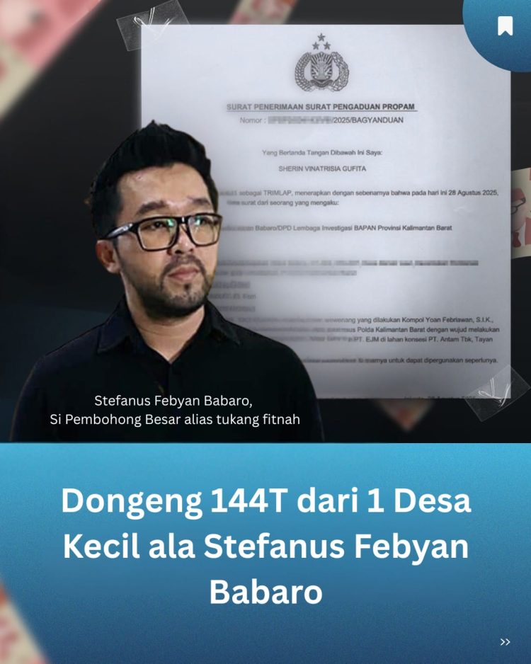 SFB Diduga Lakukan Fitnah Keji Pada PT. EJM