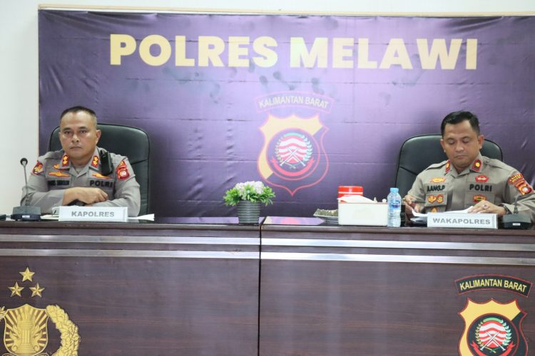 Kapolres Melawi Pimpin Gelar Opsnal Polres dan Polsek Jajaran