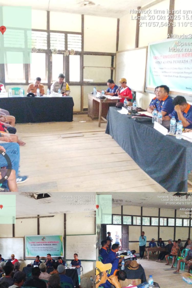 RAPAT ANGGOTA KOPERASI MITRA KARYA PERKASA (MKP) TERKAIT HASIL KEBUN DAN KELANJUTAN PENGELOLAAN KEBUN KEMITRAAN  OLEH PIHAK MANAGEMENT PT.USP