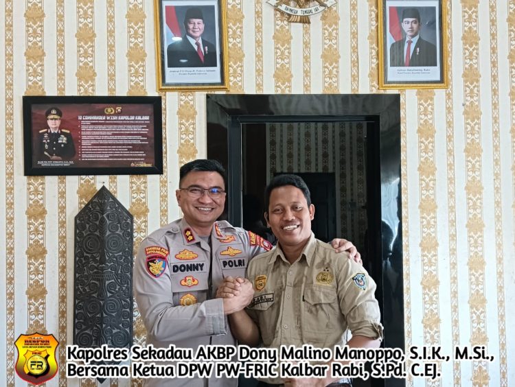 Jalin Hubungan Humanis FRIC Propinsi Kalbar di Mapolres Sekadau: Sinergitas Tetap di Pertahankan