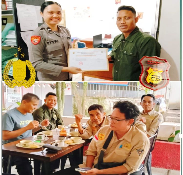 DPW Fast Respon Indonesia Center (FRIC) Kalbar Silaturahmi ke Polda Kalbar: Penyerahan S.K, Pererat Sinergi Serta Kemitraan