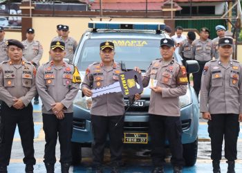 Kapolres Melawi Serahkan Kendaraan Operasional Pamapta
