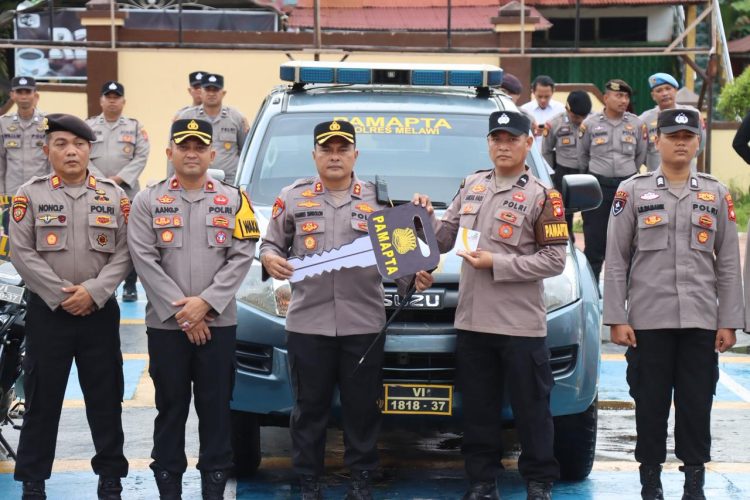 Kapolres Melawi Serahkan Kendaraan Operasional Pamapta