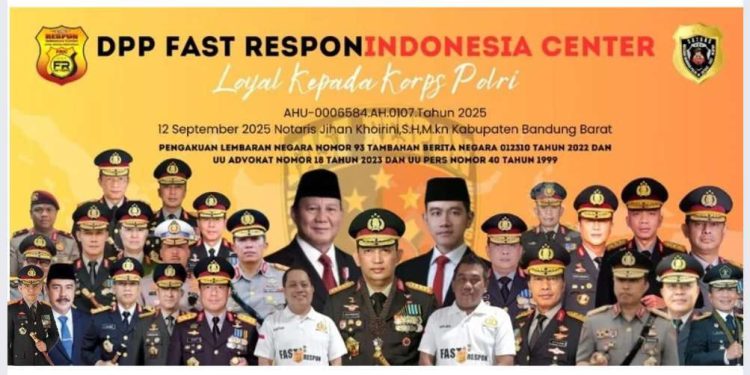 Fast Respon Indonesia Center (FRIC) Dipercaya Untuk Mendukung Dan Monitor Kinerja Polri
