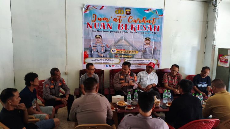 Waka Polres Melawi Gelar Jum’at Curhat “Nuan Bekesah” di Warkop Erlyn, Warga Sampaikan Keluhan Soal Keamanan dan Kondisi Jalan