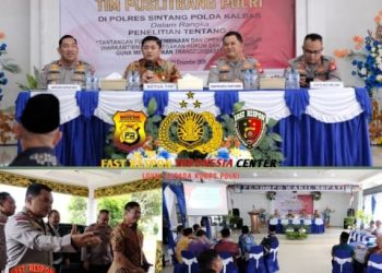 Tim Puslitbang Polri Laksanakan Penelitian Di Polres Sintang, Bahas Tantangan Fungsi Pembinaan Dan Operasional Polri