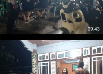 Antisipasi Kerawanan, Polsek Mandor Sambangi Titik Nongkrong Warga