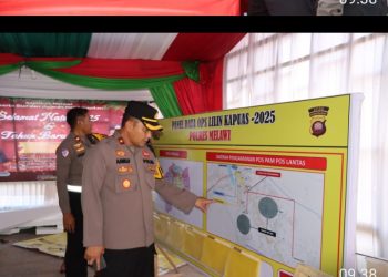 Wakapolres Melawi Cek Kesiapan Pos Ops Lilin Kapuas 2025 Jelang Nataru