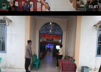 Polsek Menjalin Amankan Ibadah Perayaan Natal Bersama di Gereja KGBI Maranatha
