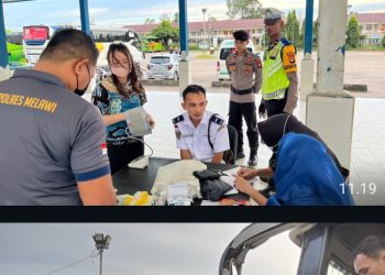 Wakaopsres Ops Keselamatan Kapuas 2026 Pimpin Ramcheck Angkutan Umum di Terminal Nanga Pinoh