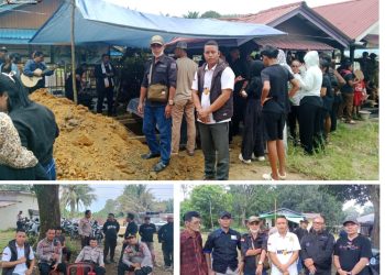 Ketua DPW FRIC Kalbar Rabi bersama Wartawan Melawi Hadir Menghantar Jenazah Alm. Arion Oloan Manalu Wartawan DNIN.Co.Id di Belimbing