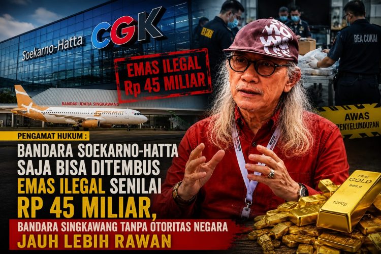 Bandara Soekarno-Hatta Saja Bisa Ditembus Emas Ilegal Senilai Rp 45 Miliar, Bandara Singkawang Tanpa Otoritas Negara Jauh Lebih Rawan