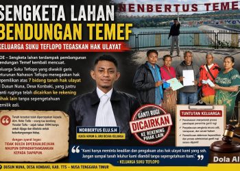 Hak Ulayat Nahason Teflopo Diklaim Pihak Lain, Ganti Rugi Bendungan Temef Dicairkan Tanpa Koordinasi
